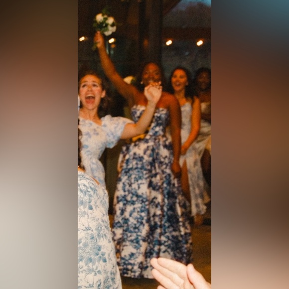 Milla Ravishing blue hydrangea corset maxi dress, Garden of Eden - Picture 15 of 16